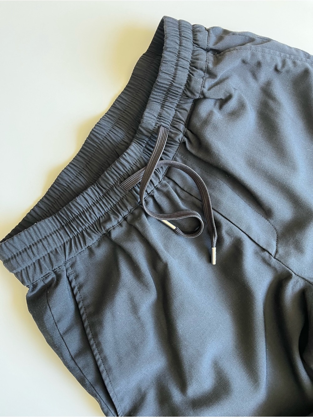 Sandro Paris Andy Pant Black Drawstring Wide Leg Pull On Trousers Size 38